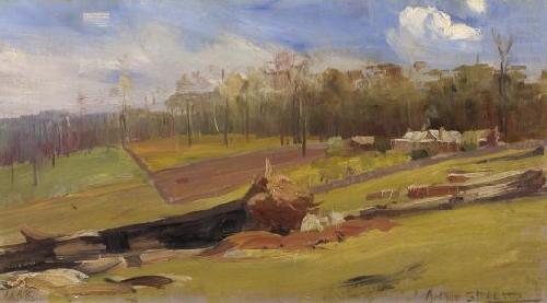 Arthur streeton Residence of J china oil painting image